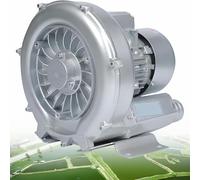 Bomba de Aire Vortex para estanques de acuicultura Industrial, 120W-1500W, 110V/220V/380V, soplador de Aire Comercial de Alta presión para acuarios, estanques y Tanques de Peces(1.5KW/380V)