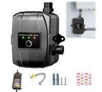 Bomba de aumento de presión de 24 V, bomba de aumento de agua doméstica, automática, mini bomba de ducha caliente y fría con accesorios de instalación para agua del grifo, inodoro, baño, 150 W