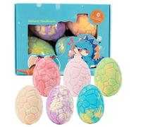 Bomba de Baño de Burbujas - 6 Piezas Huevos de Dinosaurio Relajantes,Sales de Baño Burbujeantes | Para Niñas Niños Spa Hogar Viaje Hotel