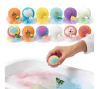 Bomba de Baño Espumoso - 12 Unidades para un Baño Refrescante,Bombas de con Juguete - Hogar Bañera Viaje Hotel Niños Niñas