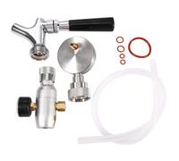 Bomba de barril estándar comercial, grifo de barril resistente compatible con mini barriles, dispensador de cerveza de barril de acero inoxi
