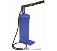 Bomba de barril para grasa manual 8 kg con manguera, grifo y cabezal de ama