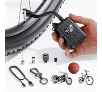 Bomba de Bicicleta, 130 PSI Mini Bicicleta de neumáticos Bomba con Ajuste de presión Presta Valve & Schrader Válvula, portátil eléctrico de la Bicicleta inflador Bomba de Aire compresor automático