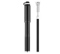 Bomba de Bicicleta 130PSI Bomba Aire aleación Aluminio portátil a Prueba caídas Mano for MTB montaña para neumáticos de Bicicleta, Pelotas e hinchables(BLACK160PSI)