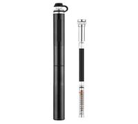 Bomba de Bicicleta 130PSI Bomba Aire aleación Aluminio portátil a Prueba caídas Mano for MTB montaña para neumáticos de Bicicleta, Pelotas e hinchables(BLACK160PSI 2)