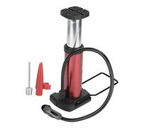 Bomba de Bicicleta, Bomba de pie de Bicicleta Mini Bomba de Aire de neumático de inflador de Piso de Alta presión portátil Hecha de aleación de Aluminio(Rojo)