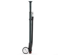 Bomba de bicicleta compacta con manómetro, diseñada para bicicletas de montaña y bicicletas eléctricas, infla neumáticos, horquillas delanteras y amortiguadores traseros de hasta 300 PSI, cuerpo de