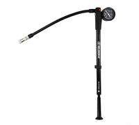 Bomba de bicicleta eficiente con 300 PSI para inflar horquillas de aire y amortiguadores traseros (negro)