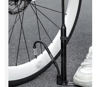 Bomba de bicicleta portátil de aleación de aluminio para válvula Presta y válvula de 120 PSI para mini bomba de aire con medidor de presión en tiempo real y soporte de montaje de botella de agua