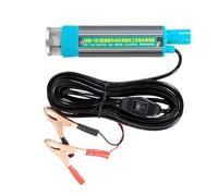 Bomba de bomba eléctrica sumergible para coche | Herramienta de reabastecimiento portátil con 2 pinzas de cocodrilos para uso agrícola, marítimo, automóvil, camping-Car y camión