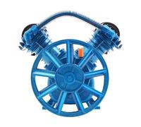Bomba De Cabeza De Compresor De Aire Pac, Cabeza De Bomba Compresor Motor, Herramienta Neumática 3hp, Tipo De Pistón De Doble Cilindro, Con Silenciador, Para Síntesis Gas Refrigeración (Azul, 1000 rpm