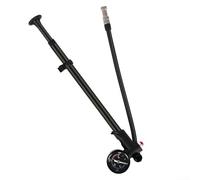 Bomba de choque ligera de aleación de aluminio con capacidad de 300 PSI para bicicleta para horquilla de suspensión y amortiguador trasero, incluye medidor de presión para precisión (D)