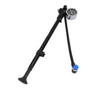 Bomba De Choque para Bicicleta, Aleación De Aluminio, 300PSI, Negra - Control Preciso De Presión, Manguito Flexible, para Horquilla Delantera Y Suspensión Trasera (Negro)