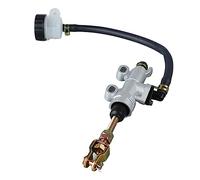 Bomba de cilindro maestro de freno trasero SustVita con construcción duradera de hierro y PVC, ajuste universal para la mayoría de motocicletas, mejora la eficiencia de frenado