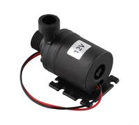 Bomba de circulación para agua caliente 12 V/24 V, bomba solar sin escobillas con caudal de 8 l/min, silenciosa 30 dB, compatible con 1/2 NPT/BSP, para sistemas solares térmicos y de refrigeración (12