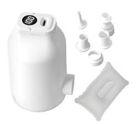 Bomba de colchón inflable - 4500 Pa con 5 recargable y pantalla digital | Mini bomba eléctrica inflable - para sofá dormir piscina anillos natación bolsas al vacío