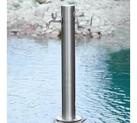 Bomba de Columna de Agua portátil de Acero Inoxidable 304 para jardín, Grifo Vertical para riego y Limpieza Exterior, Montaje en Suelo, 20,5 x 86 cm, diseño Independiente