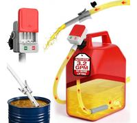 Bomba de combustible con sensor de parada automática, 2,4 GPM, bomba de extracción de aceite eléctrica con 4 tamaños de adaptador, bomba eléctrica de gasolina para bidón, bomba de transferencia de