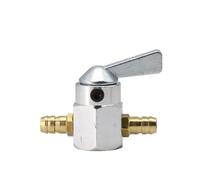 Bomba De Combustible Conjunto 6mm 8mm Motocicleta Carburador Combustible Gasolina Tanque Válvula Conmutación Grifo Llave Purga Interruptor Encendido Apagado(8mm silver)