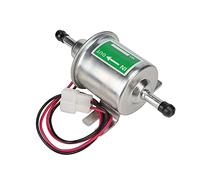 Bomba de Combustible Eléctrica, Bomba de Combustible Eléctrica Universal de 24 V para Coche, Barco, Filtro en Línea, Repuesto de Gasolina y Diésel (Plata)