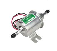 Bomba de combustible eléctrica, bomba de combustible para barcos, Universal 24V Coche Barco Bomba de combustible eléctrica Filtro en línea Gasolina Diesel Reemplazo(plata)