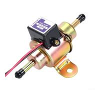 Bomba de combustible eléctrica EP500-0 12 V 30 GPH para vehículos Cadet, bomba de succión externa con conector de 1/4 pulgadas, carcasa metálica dorada para modificaciones