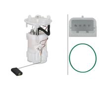 HELLA 8TF 358 106-851 Unidad de alimentación de combustible - eléctrico - 4polos - con junta/con sensor de nivel