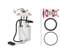 Hella Bomba de combustible eléctrica 8TF 358 146-371 4 polos con junta y sensor para SAAB 9-5
