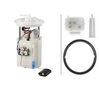 Hella Bomba de combustible 8TF 358 146-681 eléctrica 4 polos con junta y sensor de nivel