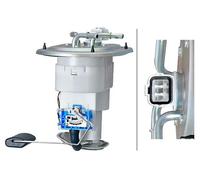 HELLA Bomba eléctrica de combustible 8TF 358 304-031 5 polos con junta y sensor de nivel