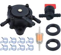Bomba de Combustible para Honda GX100 GC135 GCV520 GCV530 GX620, ADEFOL Bomba de Gasolina con Válvula de Corte + Filtro + Manguera + Abrazaderas Accesorio para Motor 15-25 HP