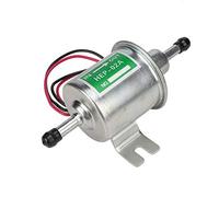 Bomba de combustible, Universal 24 V Coche Barco Bomba de combustible eléctrica Filtro en línea Gasolina Diesel Reemplazo(Plata)