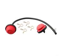Bomba de combustible y manguera para cortacésped para bomba de imprimación compatible con motores 570682A 75110639 951 10639 pieza de repuesto para reparación de motores pequeños (2 piezas)