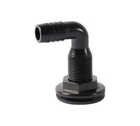 Bomba de de drenaje a través del casco, conector de drenaje, construcción de ABS, sellado seguro, accesorios de fontanería para barco, diseño aerodinámico