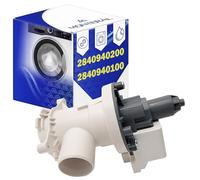 Bomba de Desagüe para Lavadora 30W 220/240V 50HZ 0,33A Tiene el Código Original 2840940100 2840940200 2863200900 288040200 2880401800 para Beko para Blomberg - Garantía de 10 Años - MONTERAL