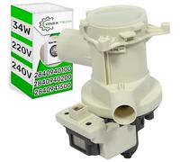 Bomba de Desagüe para Lavadora 34W 220/240V con Código Original 2840940100 2840940200 2840941500 para Beko para Indesit - Garantía de 5 Años - ONIX TECH