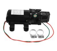 Bomba de Diafragma 12v 70w Autocebante de Alta Presión Negra | Plástico, 6 L/, Instalación Sencilla, Reinicio Automático, para Filtrado y Llenado de Líquidos