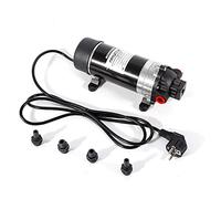 Bomba de diafragma 220 V DP-160M de alta presión con membrana de alta presión, bomba de aspersión autocebante, 5,1 - 5,5 L/min para tratamiento de agua, máquina de filtro, dosificación química y