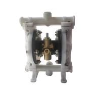 Bomba de Diafragma, Bomba de agua circulación PP bombas neumáticas doble diafragma operadas por aire, 1/2 "20LPM QBY15 tratamiento Industrial químico(T Diaphragm)
