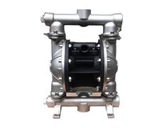 Bomba de Diafragma, Bomba de diafragma doble neumática de acero inoxidable QBY3-20/25, bomba de aguas residuales autocebante resistente a la corrosión Para Caravanas Barcos Jardín(Body 304 QBY3-25)