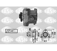 Bomba de dirección asistida hidráulico sin polea 7076049 SASIC para BMW 3