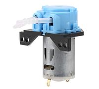 Bomba de dosificación Klanata 12V/24 V CC, bomba peristáltica de autocuración con conector, dirección ajustable, para el análisis químico del laboratorio de acuario (Azul)