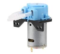 Bomba de dosificación Klanata 12V/24 V CC, bomba peristáltica de autocuración con conector, dirección ajustable, para el análisis químico del laboratorio de acuario (Azul)