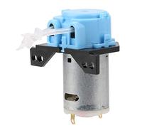 Bomba de dosificación Klanata 12V/24 V CC, bomba peristáltica de autocuración con conector, dirección ajustable, para el análisis químico del laboratorio de acuario (Azul)