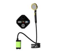 Bomba de ducha portátil de 7800 mAh, recargable, eléctrica, color verde