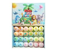Bomba de Ducha Salina - Veinticuatro Piezas para un Remojo Relajante,Bombas de Ducha con Animal - Para Uso en Casa, Bañera, Viaje, Hotel, Niños, Niñas, Regalo de Spa