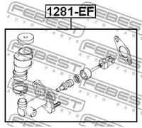 FEBEST 1281-EF Cilindro maestro, embrague