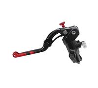 Bomba de embrague forjada 16 x 16 con carcasa de bomba anodizada negra, palanca Revolution Long Red (botón + despliegue) para Ducati Scrambler Classic de 2015 a 2018, CC 800