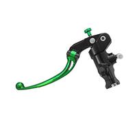 Bomba de embrague forjada 16 x 18 con bomba corporal, anodizado negro, largo, verde (botón + palanca) para Ducati Scrambler Mach 2.0 de 2018 a 2018, CC 800