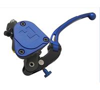 Bomba de embrague forjada, 19 x 20 cm, con bandeja integrada, palanca larga articulada azul (Pomello+palanca) para Benelli TnT 1130 Cafe Racer de 2006 a 2014, CC 1130